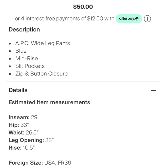 APC Wide Leg Chinos - Picture 6 of 6